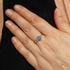 Natural Solid Australian Boulder Opal and Diamond Gold Ring - Size 7.75 Code - EM280