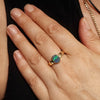 Natural Solid Australian Boulder Opal Gold Ring - Size 8 Code - EM279