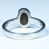 Australian Solid Boulder Opal Silver Ring - Size 5.75 Code CC191