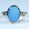 Natural Australian Opal Gold and Diamond Ring - Australian Opal Shop