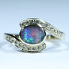 Natural Australian Opal Gold and Diamond Ring - Gold Coast Jewlery