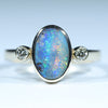 Gold Opal and Diamond Ring at the Australian Opal Shop Gold Coast