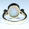 Australian Crystal Opal and Diamond Gold Ring - Size 7.25 US Code - EM312
