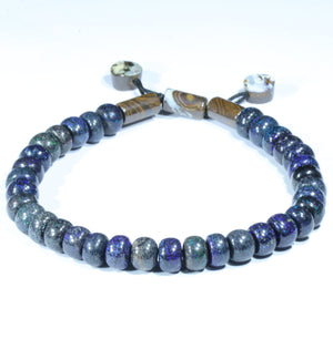 Natural Australian Sand Stone Opal Matrix Adjustable Bracelet