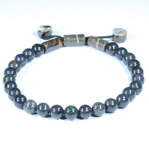 Natural Australian Sandstone Opal Matrix Adjustable Bracelet - Australian Opal Shop