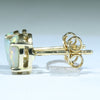 Coober Pedy Dark Opal 18K Gold Earrings (7.5 x 6.5mm) Code EE75