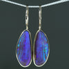 Natural Australian Boulder Opal Gold Drop Earrings - Australian Opal Shop Gold Coast