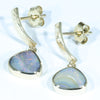 10k Gold - X2 Solid Queensland Boulder Opals - Australian Opal Shop - 186 Brisbane Rd, Arundel 4214