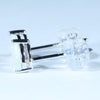 Australian Crystal Opal 14k White Gold Earrings (5mm x 4.8mm) Code EE119