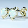14k Gold Coober Pedy Crystal Opal Stud Earrings - Australian Opal Shop Gold Coast