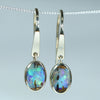 Natural Queensland Boulder Opal Gold Earrings - Australian Opal Shop 186 Brisbane Rd Arundel