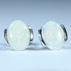 Natural Australian White Opal Silver Stud Earring Code -SS638