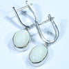 Sterling Silver - x2 Solid Coober Pedy White Opals - Australian Opal Shop Gold Coast