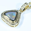 18k Gold - Solid Lighting Ridge Dark Opal - Natural Diamonds