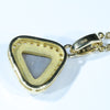 Natural Australian Dark Opal and Diamond 18k Gold Pendant (7mm x 8mm) Code - AA241