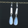 Natural Queensland Boulder Opal Silver Drop Earrings - Australian Opal Shop Gold Coast