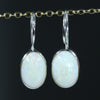 Gorgeous Coober Pedy white Opal Drop Earrings At The Australian Opal SHop Gold Coast