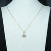 18k Gold Lighting Ridge Opal and Diamond Pendant at the Australian Opal Shop Gold Coast
