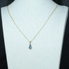 Lightning Ridge Crystal Opal and Diamond Gold Pendant (10mm x 6mm ) Code - AA257