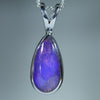 Natural Australian Boulder Opal Silver Pendant