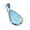 Australian Boulder Opal Silver Pendant with Silver Chain (13mm x 8.5mm) Code - Y37