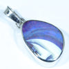 Australian Boulder Opal Silver Pendant with Silver Chain (15.5 mm x 10.5 mm) Code - Y41