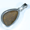 Australian Boulder Opal Silver Pendant with Silver Chain (15.5 mm x 10.5 mm) Code - Y41