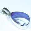 Australian Boulder Opal Silver Pendant with Silver Chain (15.5 mm x 10.5 mm) Code - Y41