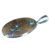 Large Australian Opal Matrix Silver Pendant with Silver Chain (27.5mm x 19mm)  Code - Y38