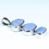 Australian Boulder Opal Silver Pendant with Silver Chain (9mm x 7mm) Code - Y46