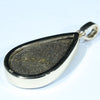 Natural Australian Boulder Opal and Diamond Gold Pendant (26mm x 16mm) Code - Z26