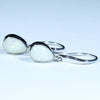 Coober Pedy White Opal Silver Earring (9mm x 6mm) Code -SS631