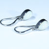 Coober Pedy White Opal Silver Earring (9mm x 6mm) Code -SS631