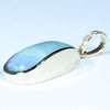 Natural Australian Boulder Opal and Diamond Gold Pendant (20mm x 9mm) Code - Z27