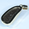 Natural Australian Boulder Opal and Diamond Gold Pendant (20mm x 9mm) Code - Z27