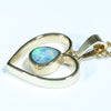 Heart Shaped Boulder Opal Gold Pendant (5mm x 5mm) Code - AA259
