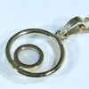 Coober Pedy Solid White Opal Gold Pendant (6mm x 6mm ) Code - AA263