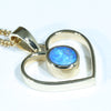 Heart Shaped Boulder Opal Gold Pendant (5mm x 4.5mm) Code - AA260