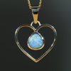 Gold Heart Opal Pendant at the Australian Opal Shop 186 Brisbane Rd Arundel 4214