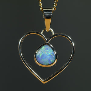 Natural Australian Gold Opal Sweetheart Opal Pendant - Australian Opal Shop Gold Coast