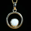 White Opal Gold Pendant at the Australian Opal Shop 186 Brisbane Rd, Arundel 4214 Gold Coast