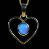 Gold Heart Opal Pendant at the Australian Opal Shop Gold Coast