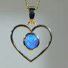 Gold Sweetheart Opal Pendant at the Australian Opal Shop 186 Brisbane Rd, Arundel 4214