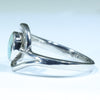 Australian Solid Boulder Opal Silver Ring - Size 7.75 Code CC404
