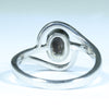 Australian Solid Boulder Opal Silver Ring - Size 7.75 Code CC404
