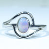 Lightning Ridge Solid Opal Silver Ring - Size 9.5 Code CC202