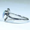 Lightning Ridge Solid Opal Silver Ring - Size 9.5 Code CC202