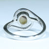 Australian Solid Boulder Opal Silver Ring - Size 6.75 Code CC203