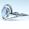 Australian Solid Boulder Opal Silver Ring - Size 8.5 Code CC402