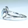 Australian Solid Boulder Opal Silver Ring - Size 8.5 Code CC402